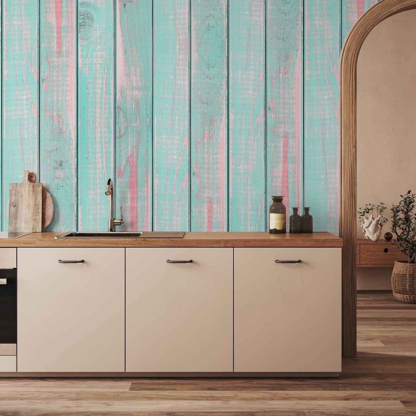 Tapete - Peppermint clouds