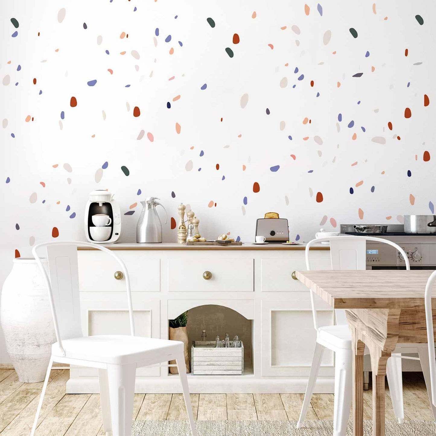 Fototapete - Classic Terrazzo on White Background Artgeist