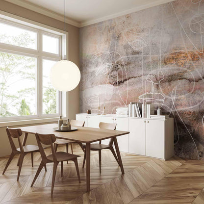 Fototapete - Penetrating Faces