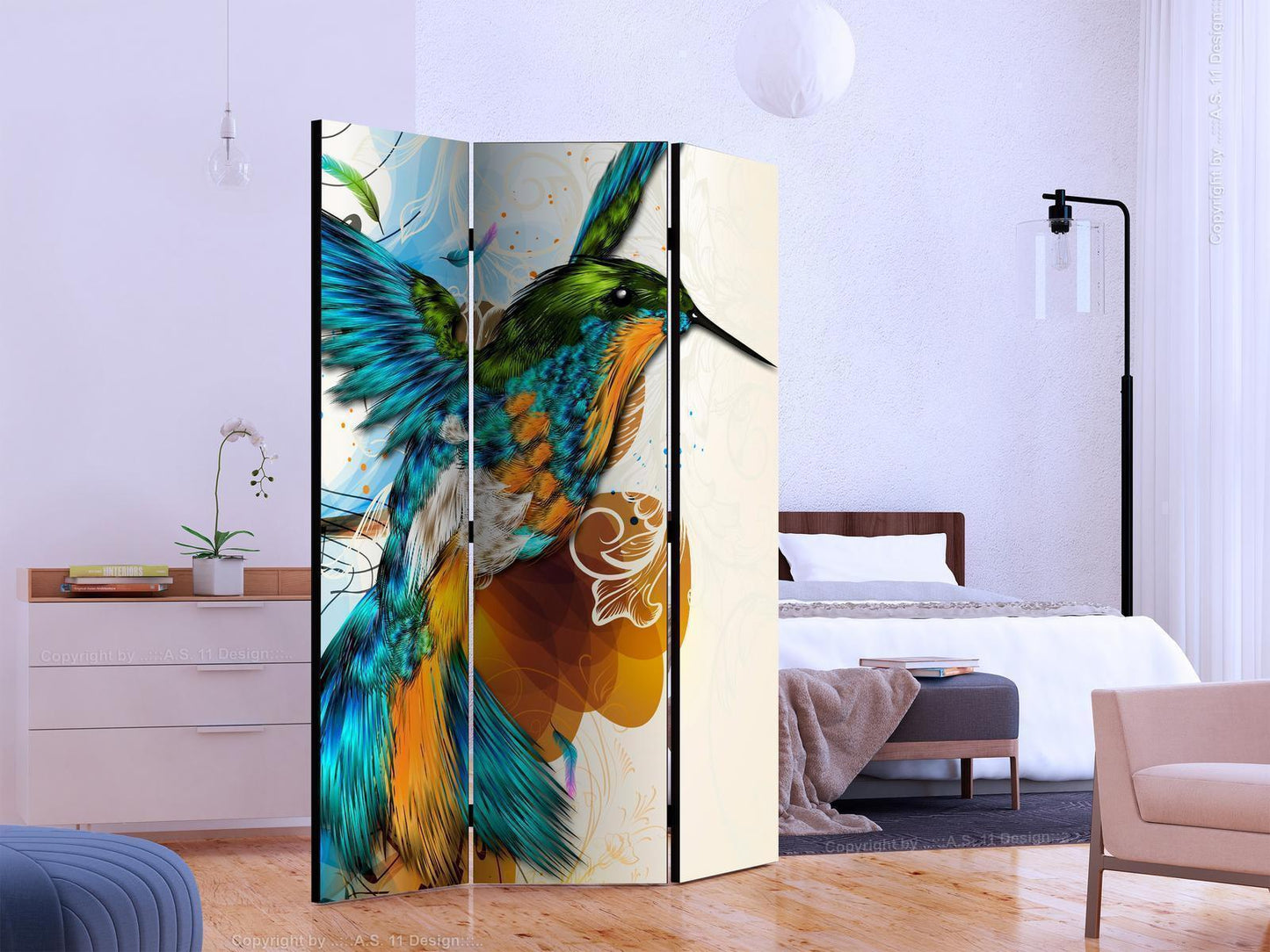 Paravent - Bird's Music Artgeist