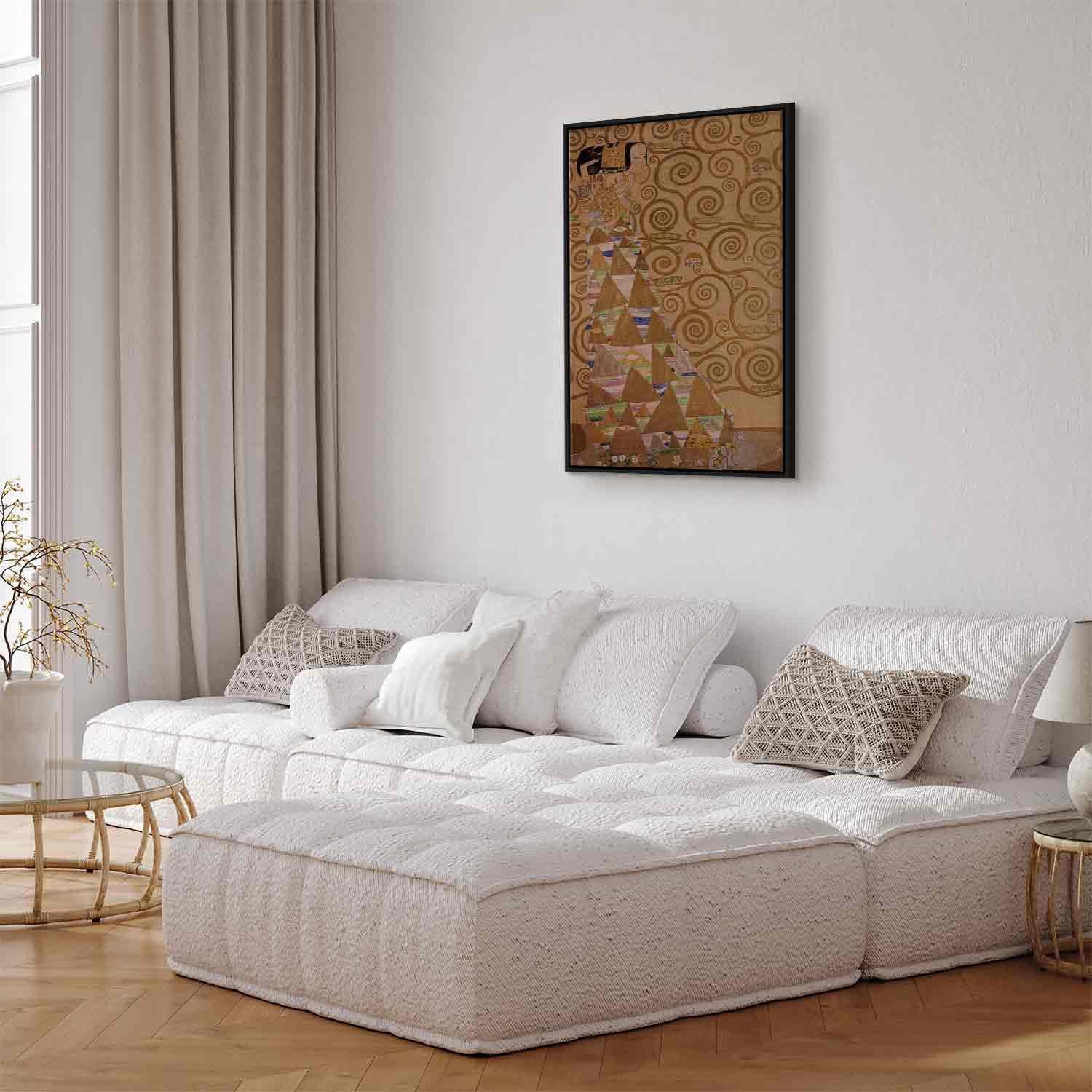 Leinwandbild - Expectation (Gustav Klimt) Artgeist