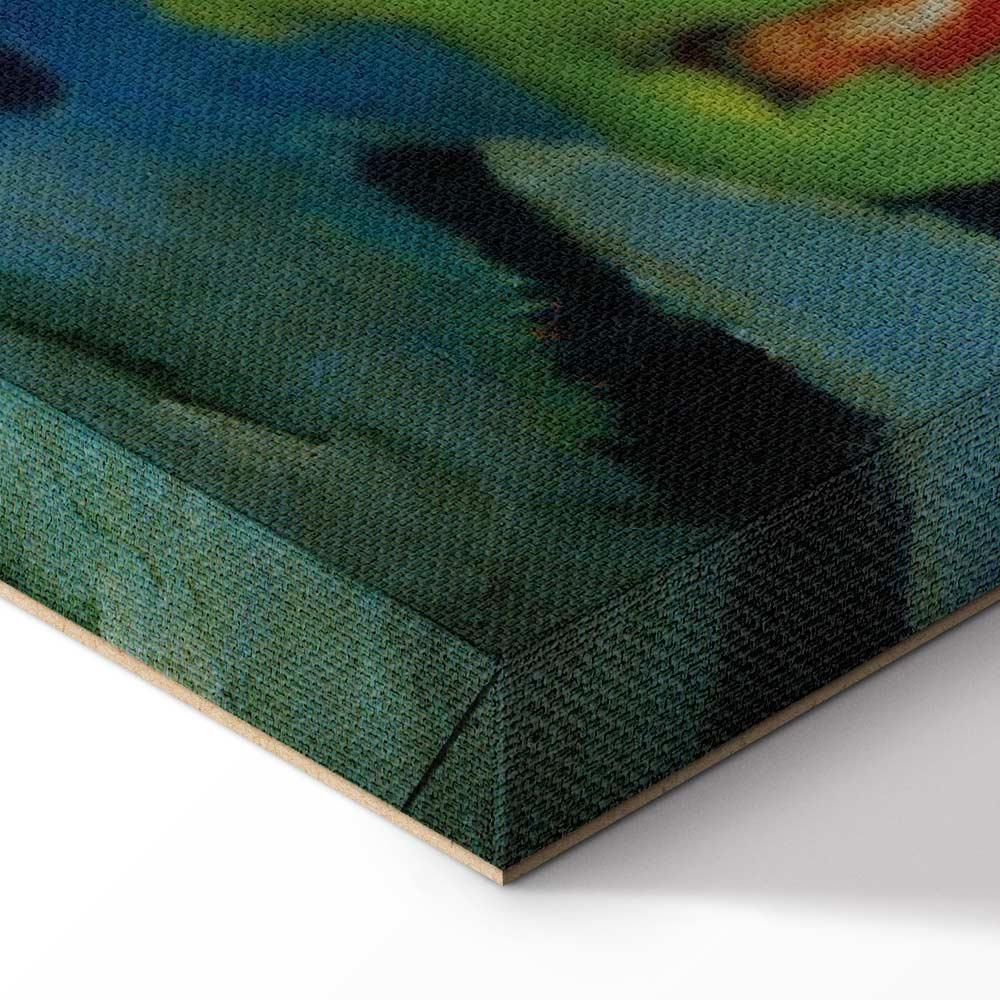 Leinwandbild - Franz Marc – The Red Horses (Grazing Horses IV)