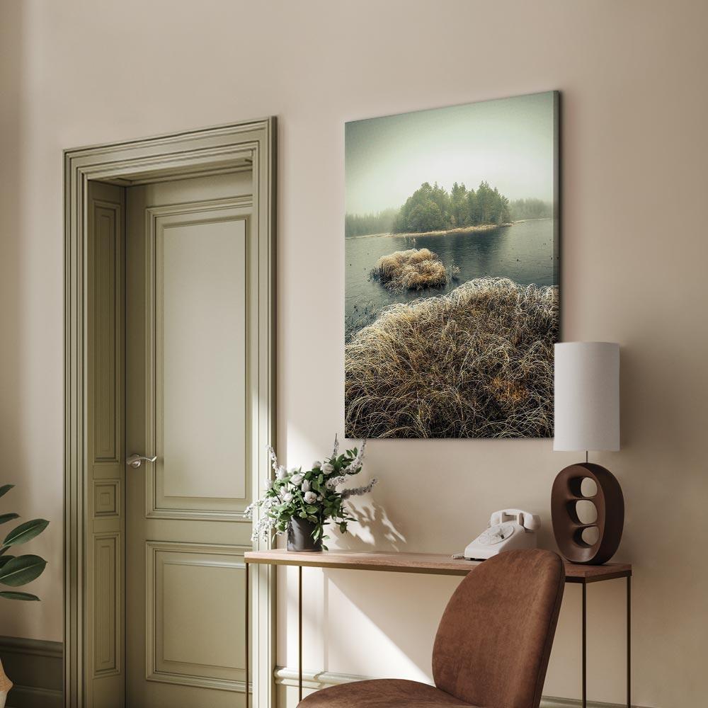 Leinwandbild - Autumn in the Wetlands (1 Part) Vertical