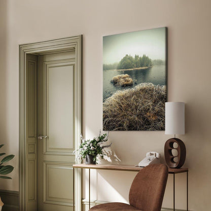 Leinwandbild - Autumn in the Wetlands (1 Part) Vertical