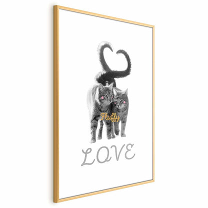 Poster - Katzen Paar - Liebe auf immer Artgeist