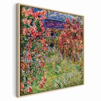 Leinwandbild - Claude Monet – La maison dans les roses