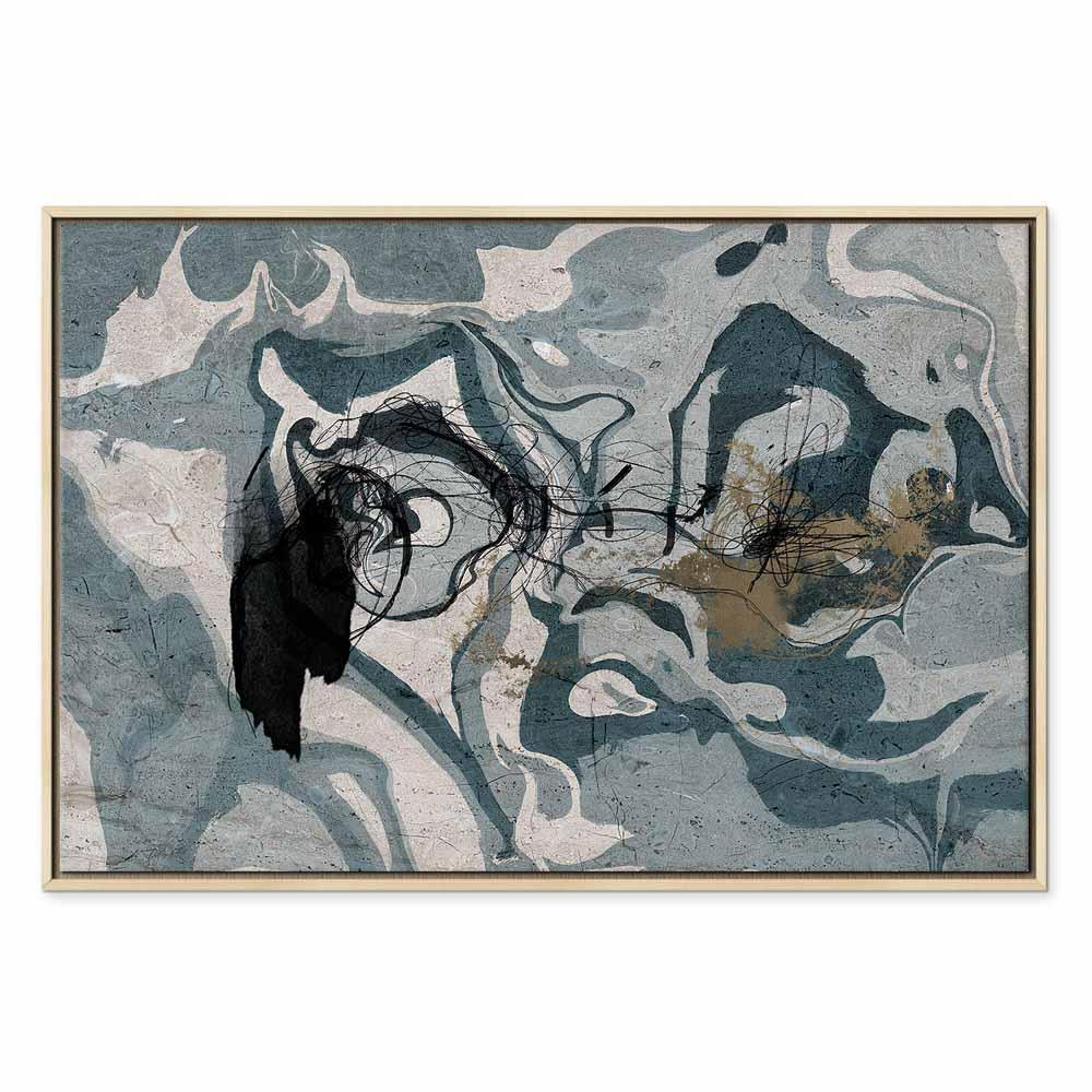 Leinwandbild - Marbled Reflection (1 Part) Wide