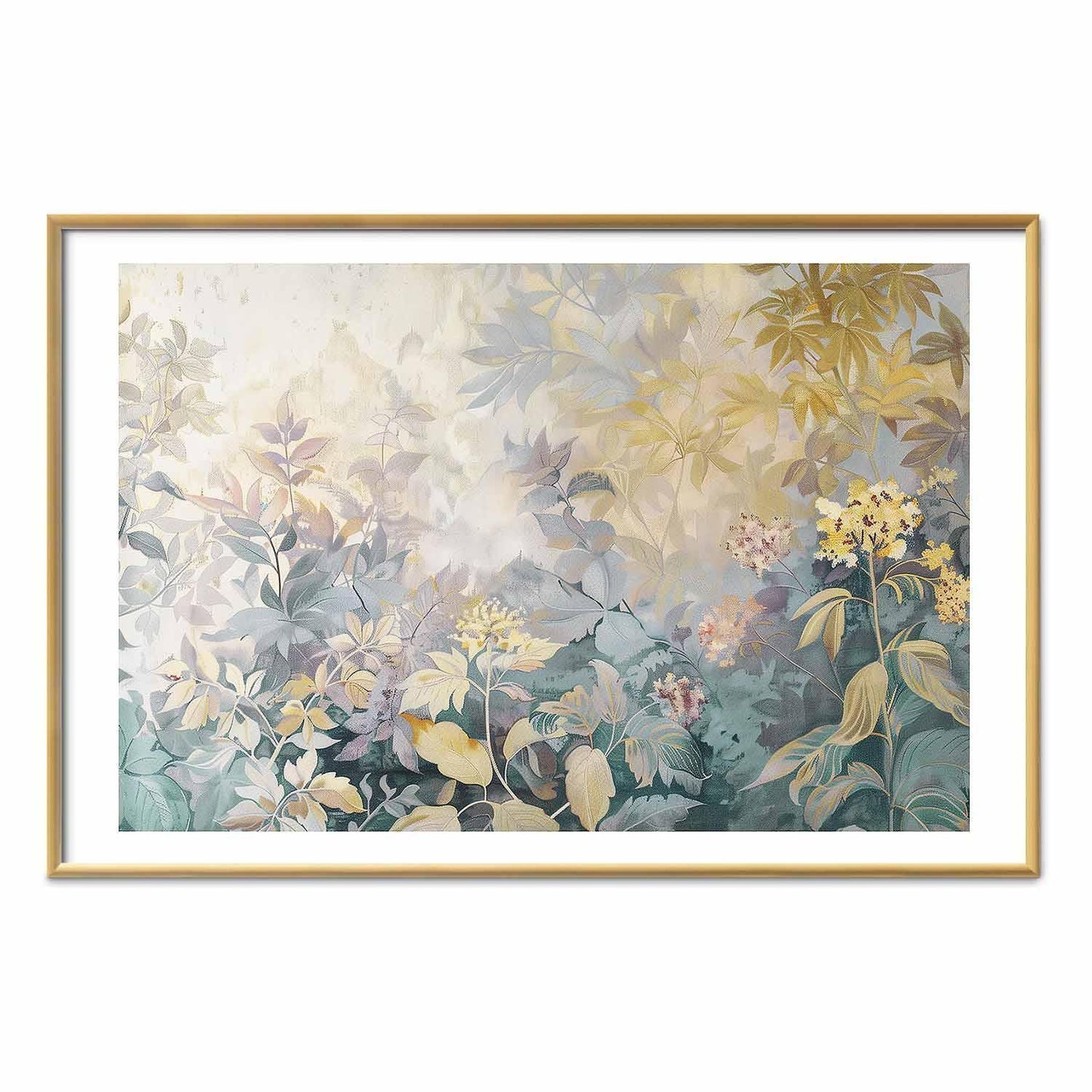 Poster - Tapestry Pattern in Colorful Flowers