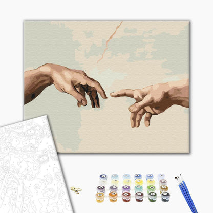 Malen nach Zahlen - Michelangelo – The Creation of Adam