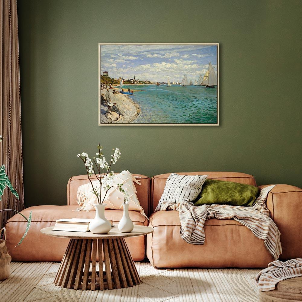 Leinwandbild - Claude Monet – Regatta at Sainte-Adresse