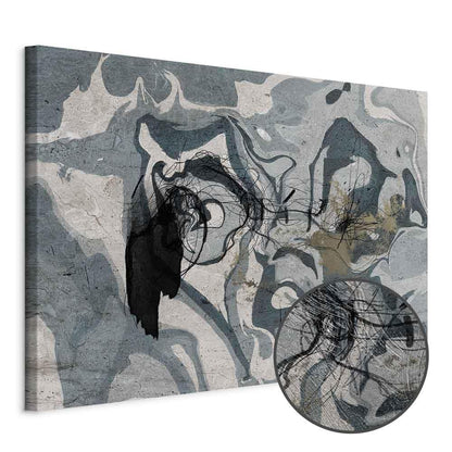 Leinwandbild - Marbled Reflection (1 Part) Wide