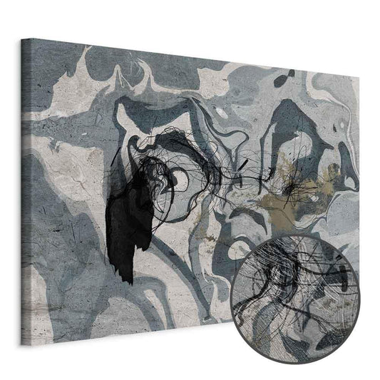 Leinwandbild - Marbled Reflection (1 Part) Wide