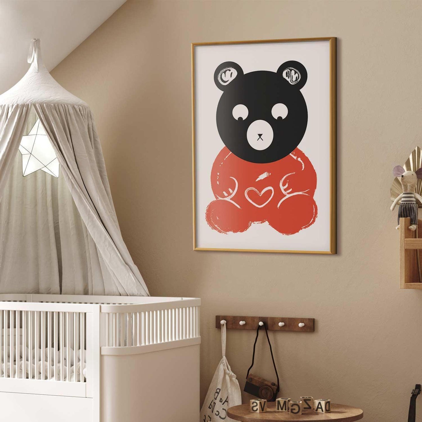 Poster - Thoughtful Bear Artgeist