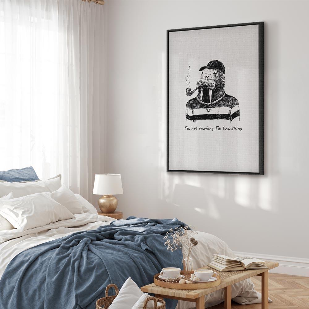 Leinwandbild - I'm Not Smoking I'm Breathing (1 Part) Vertical