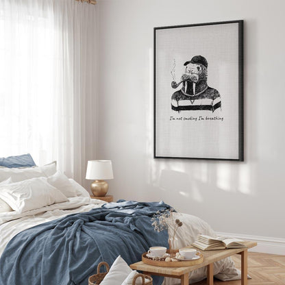 Leinwandbild - I'm Not Smoking I'm Breathing (1 Part) Vertical