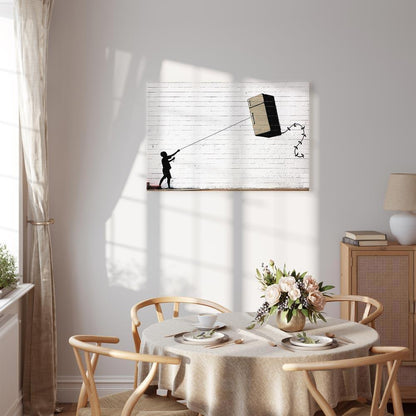 Leinwandbild - Flying Fridge (1 Part) Wide