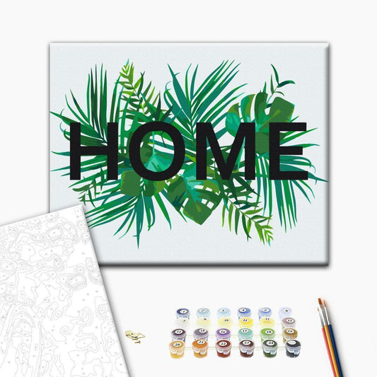 Malen nach Zahlen - Home on the Leaves