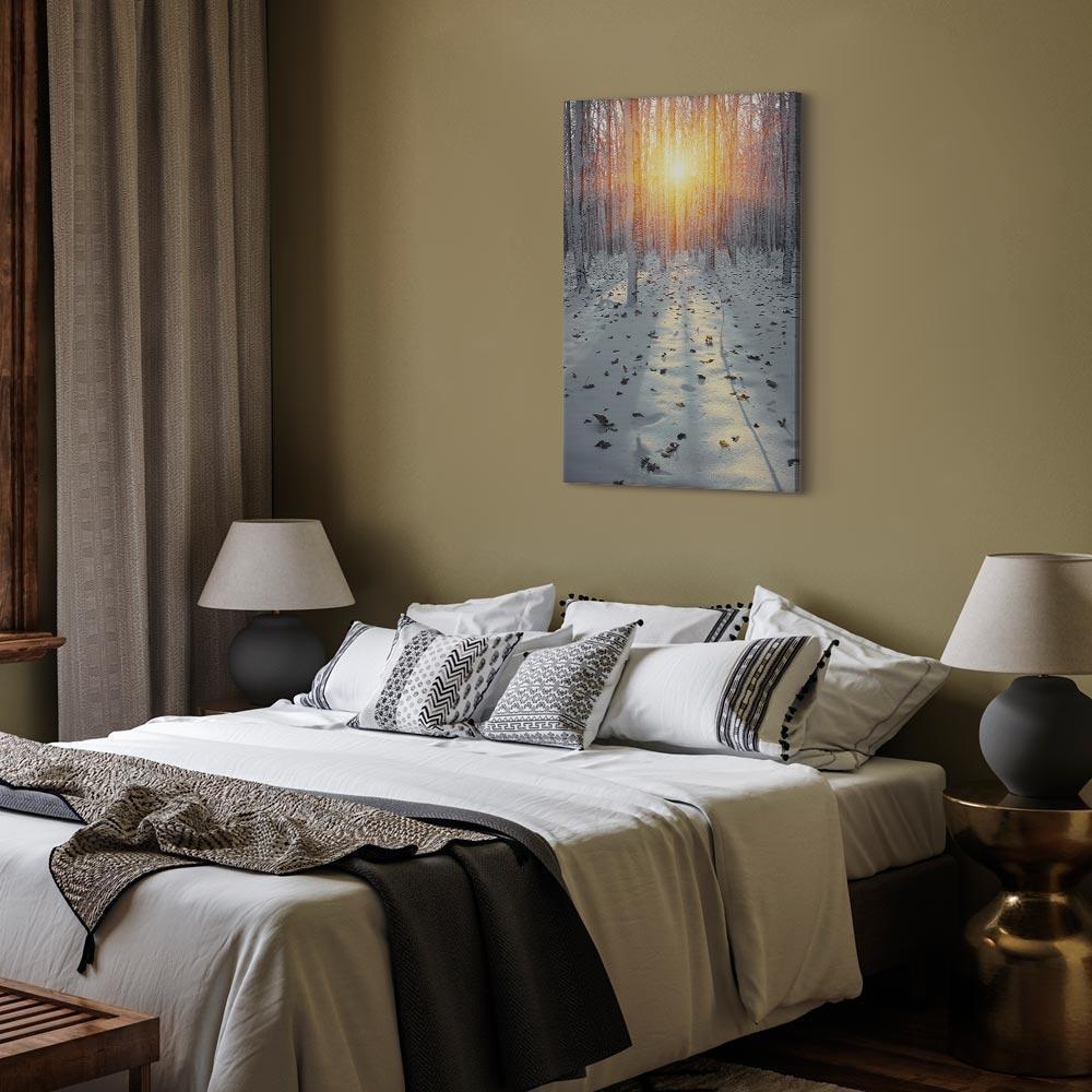 Leinwandbild - Winter Afternoon (1 Part) Vertical