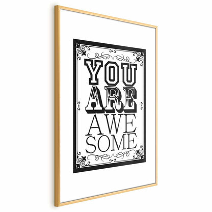 Poster - You Are Awesome Artgeist