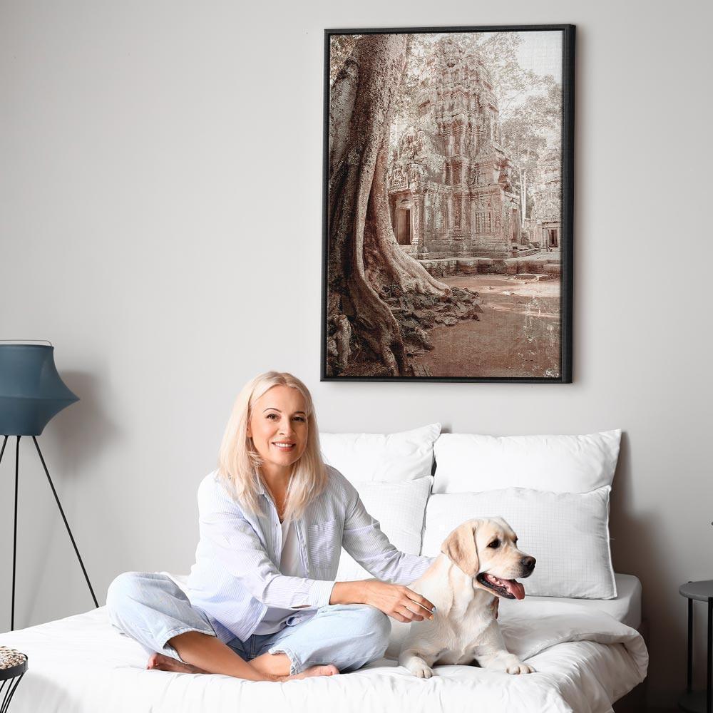 Leinwandbild - Ruins of Angkor (1 Part) Vertical