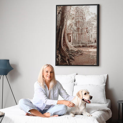 Leinwandbild - Ruins of Angkor (1 Part) Vertical