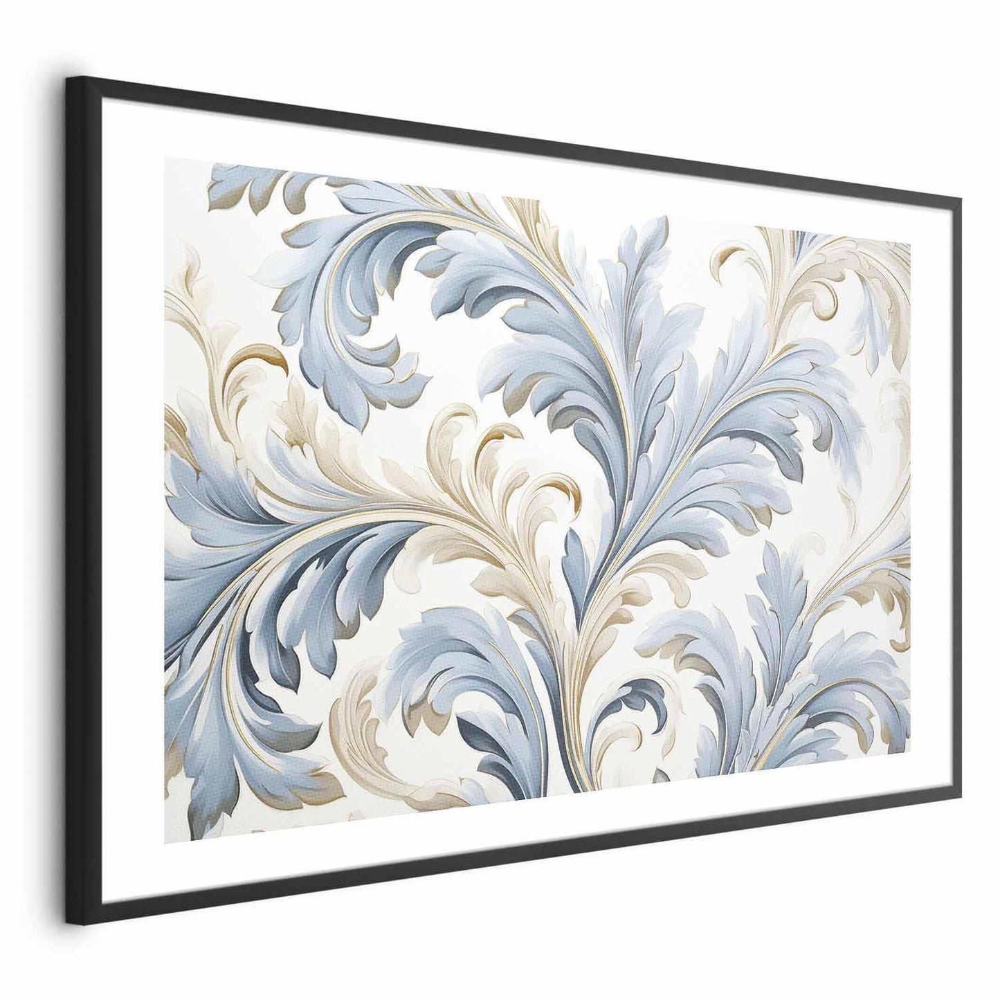 Poster - Baroque Vines in Light Colors