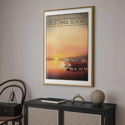 Poster - California Beaches Artgeist