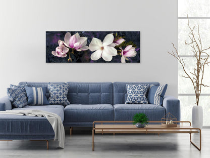 Leinwandbild - Avant-Garde Magnolia (1 Part) Narrow Violet Artgeist