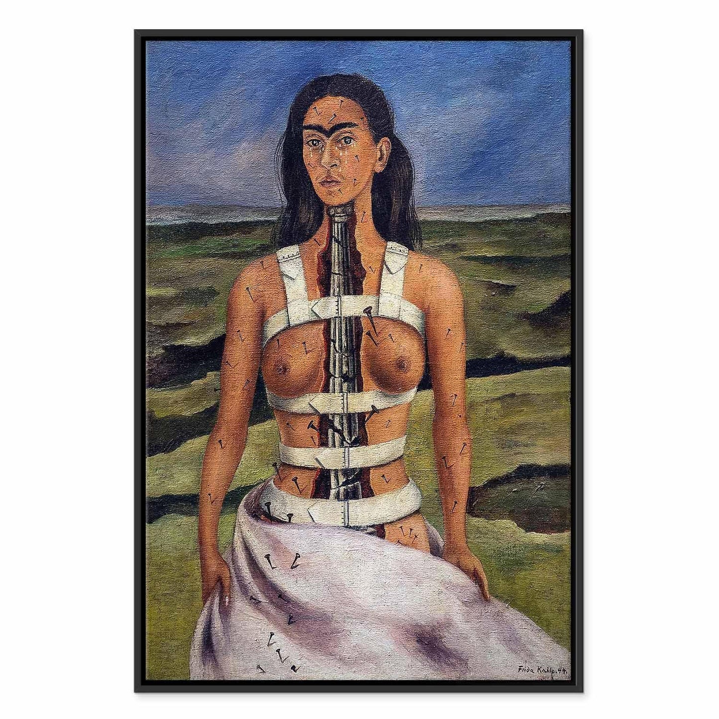 Leinwandbild - Frida Kahlo – The Broken Column