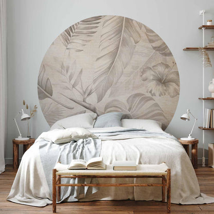 Runde Fototapete - Tropics in sepia