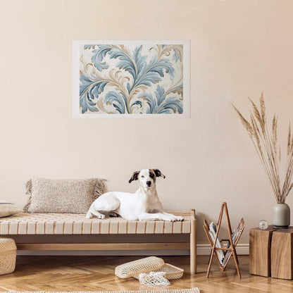 Poster - Baroque Vines in Light Colors