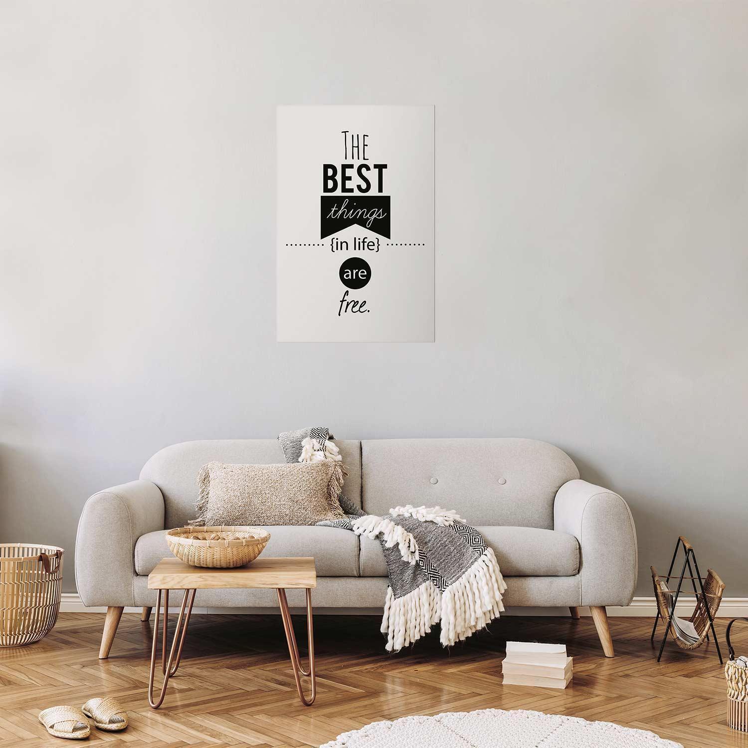 Poster - The Best Things in Life Are Free Artgeist