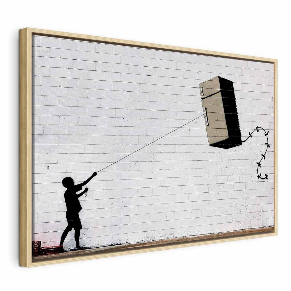 Leinwandbild - Flying Fridge (1 Part) Wide