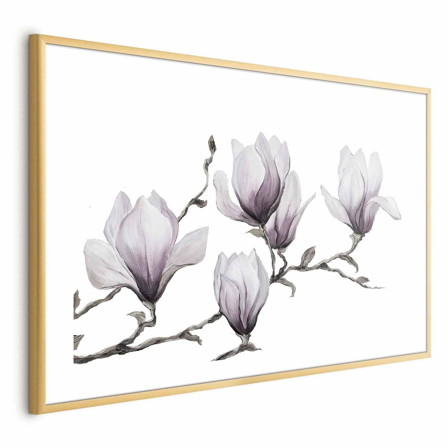 Poster Gemalte Magnolien – Florale Eleganz in Pastell