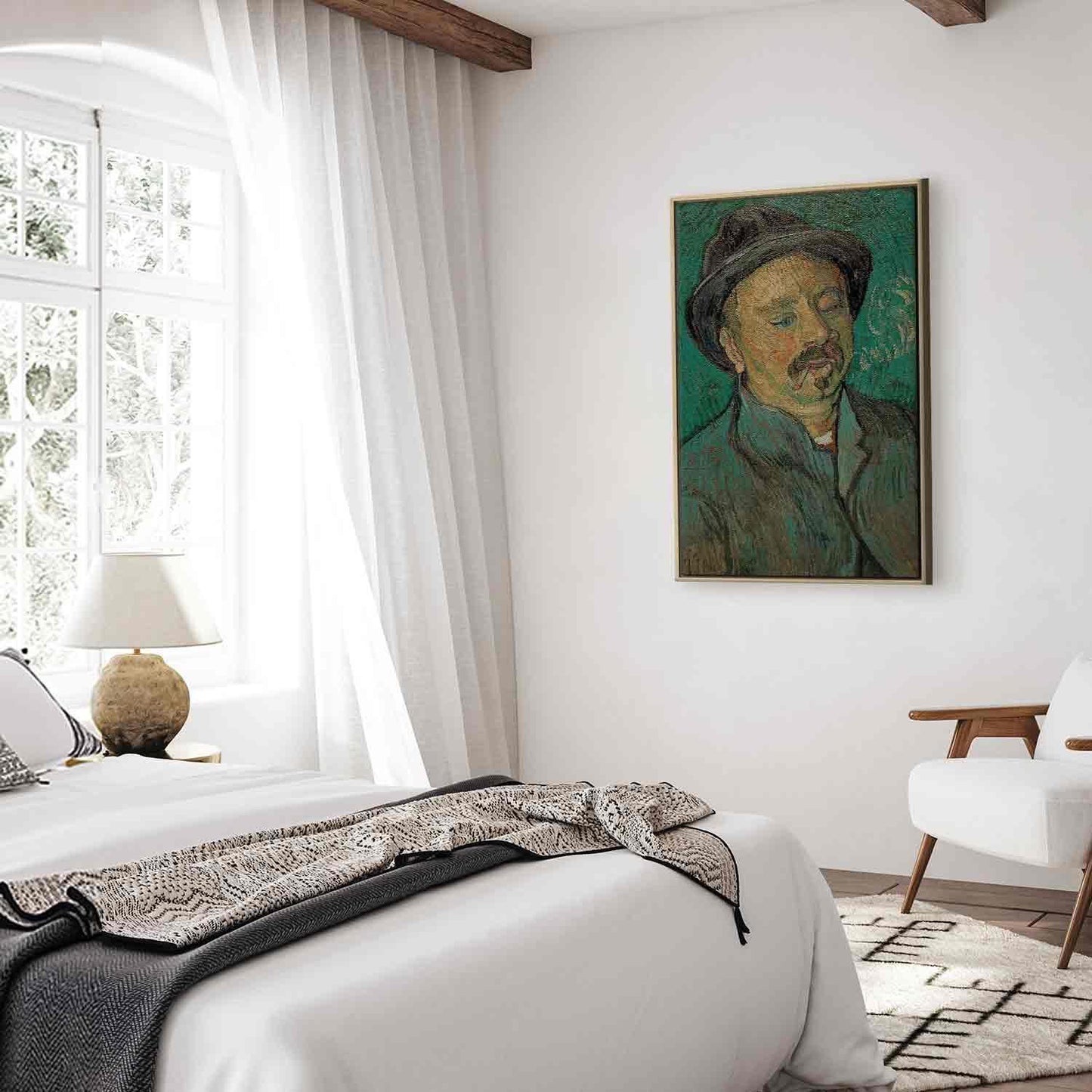 Leinwandbild - Vincent Van Gogh – Portrait of a one eyed man