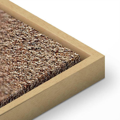 Leinwandbild - Feather on the Sand (1 Part) Vertical