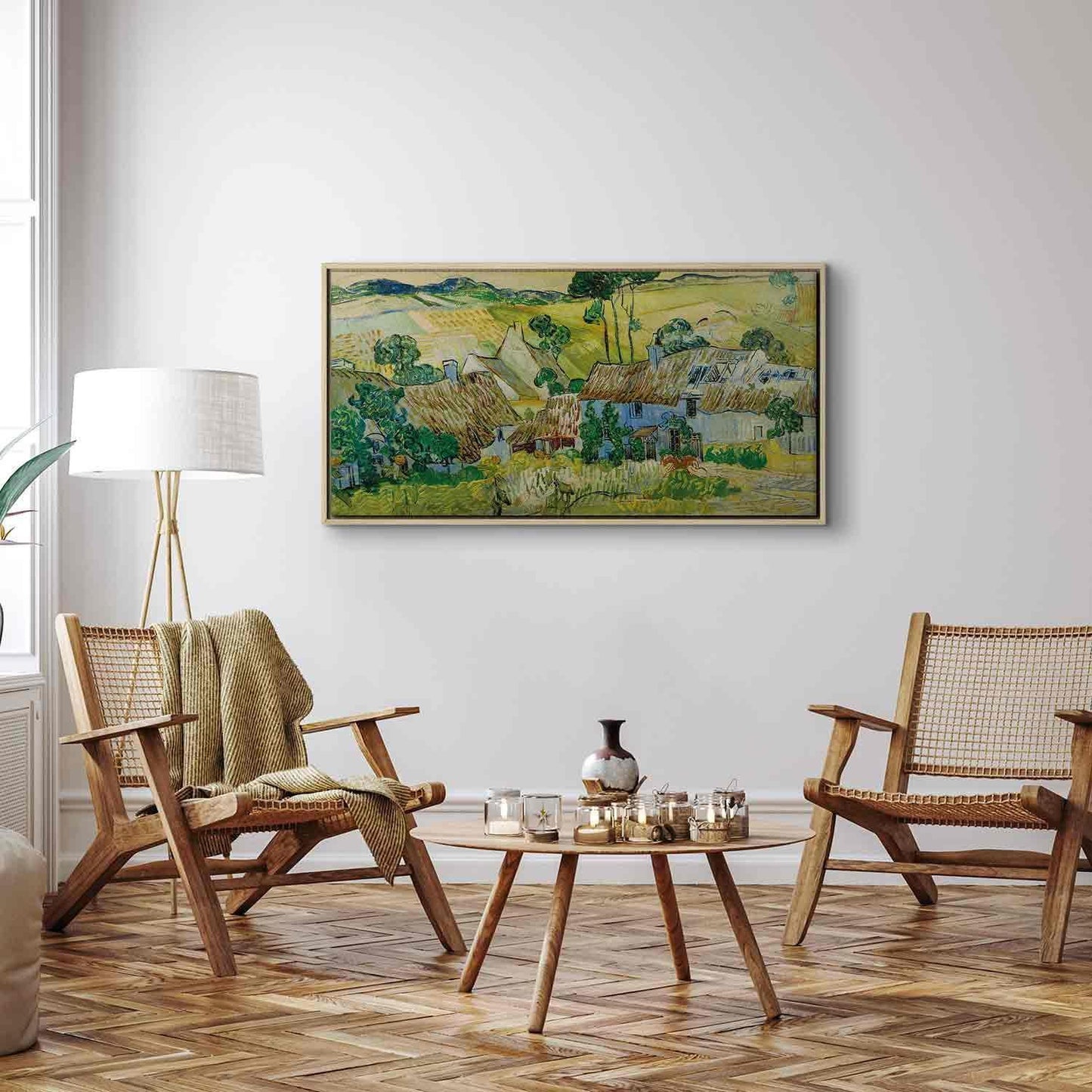 Leinwandbild - Vincent Van Gogh – Farms near Auvers