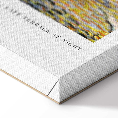 Leinwandbild - Cafe at Night (1 Part) Vertical