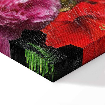 Leinwandbild - Floral Symphony (1 Part) Vertical