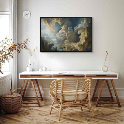 Leinwandbild - Sun and Shadows: A Theatrical Display of Nature High Above the Earth