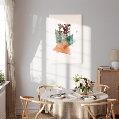 Leinwandbild - Modernist Flower (1 Part) Vertical