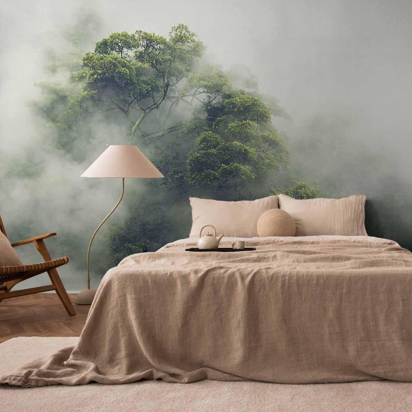 Fototapete Nebel über dem Amazonas – Mystik und Natur im Einklang