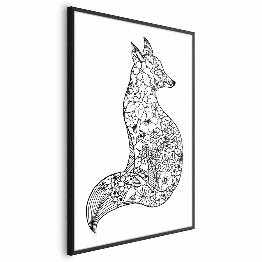 Poster - Fox in Flowers Artgeist