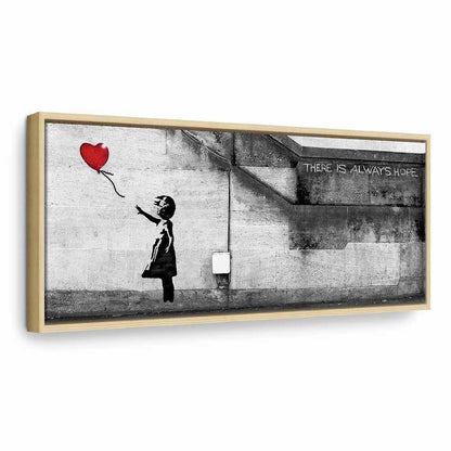 Leinwandbild - There is Always Hope (1 Part) Narrow Red