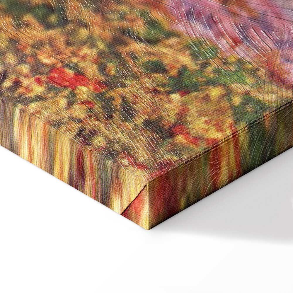 Leinwandbild - Claude Monet – Tulip Fields with Windmill