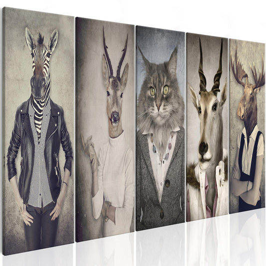 Leinwandbild - Animal Masks I Artgeist
