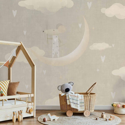 Fototapete - Mouse on the Moon