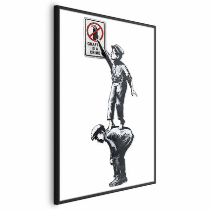 Poster - Graffiti is a Crime Artgeist