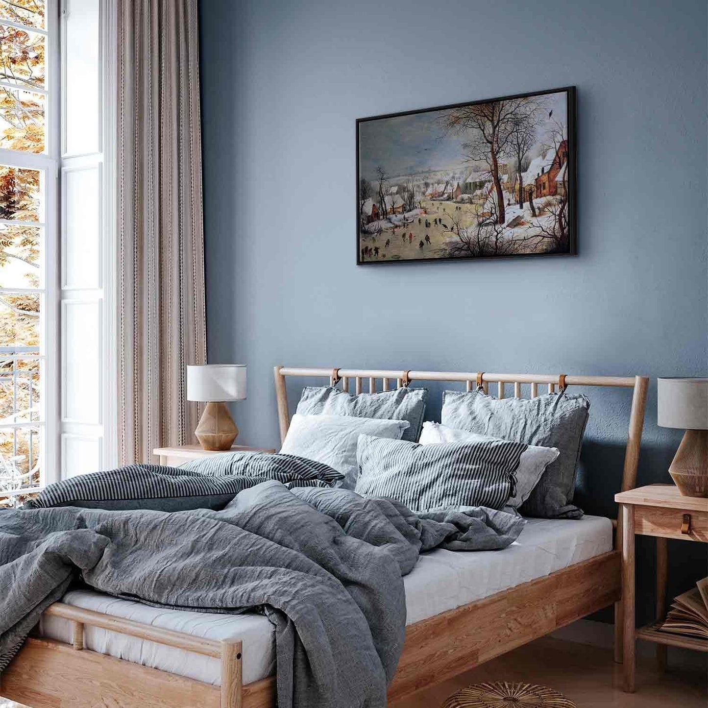 Leinwandbild - Pieter Bruegel the Elder – Winter Landscape with Birdtrap