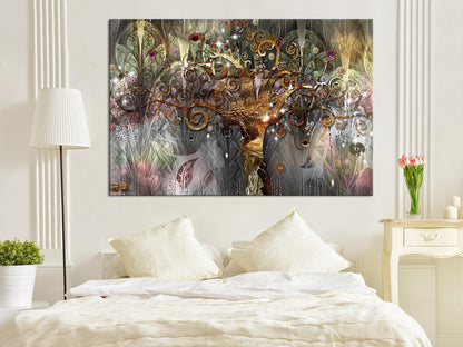 Leinwandbild - Gold Tree Artgeist